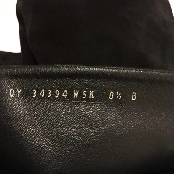 Salvatore Ferragamo Knee high Boots Suede Wedges Black size 8.5 Italy Women’s - Picture 6 of 10